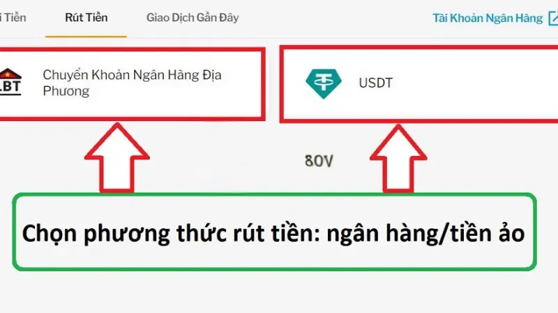 Rút tiền 03 phương thức chuyển tiền cá cược sang tài khoản cá nhân phổ biến nhất hiện nay